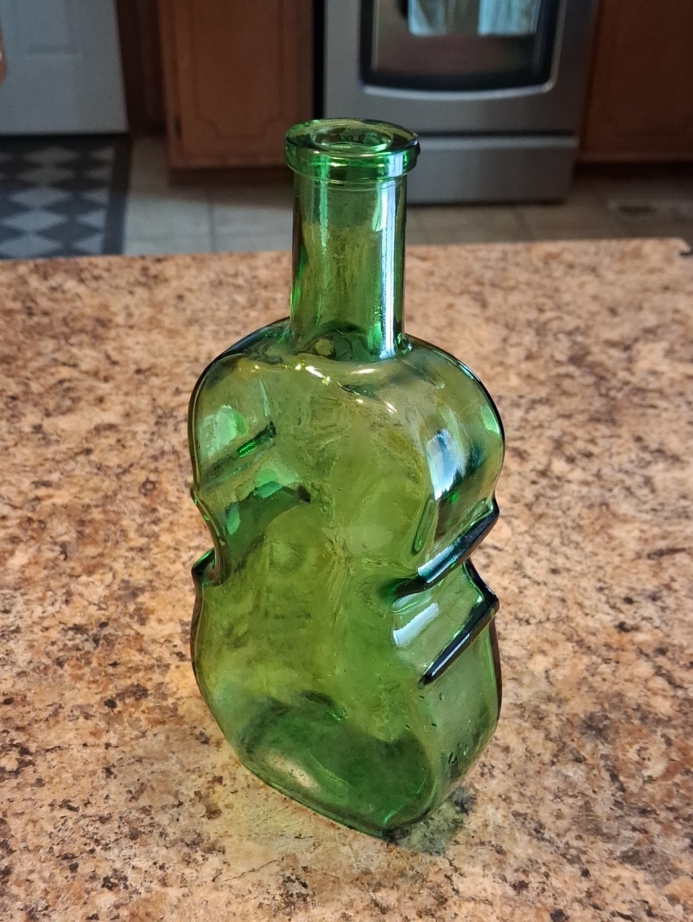 Beautiful Vintage Wheaton NJ Emerald Green Whiskey Bottle